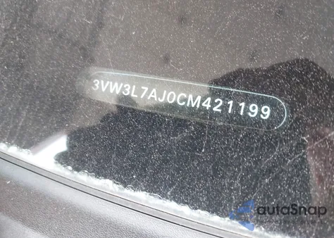 2012 Volkswagen Jetta 2.0L Tdi from USA, damaged, VIN 3VW3L7AJ0CM421199